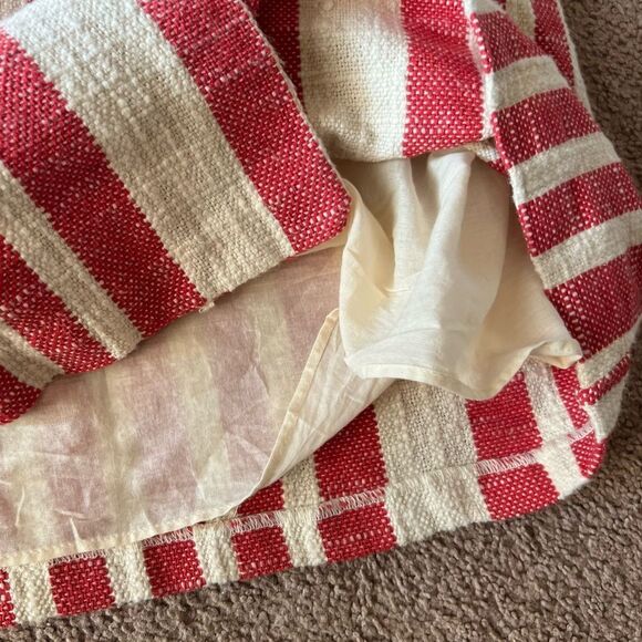 Free People Its A Wrap Tuscany Mini Skirt with Red White Stripes Size medium - Picture 9 of 11